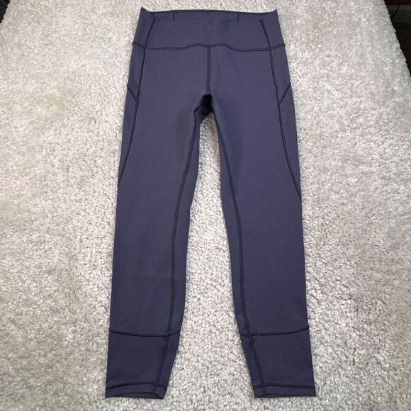 Lululemon In Movement Legging Purple Gray Moonwalk - Picture 2 of 11